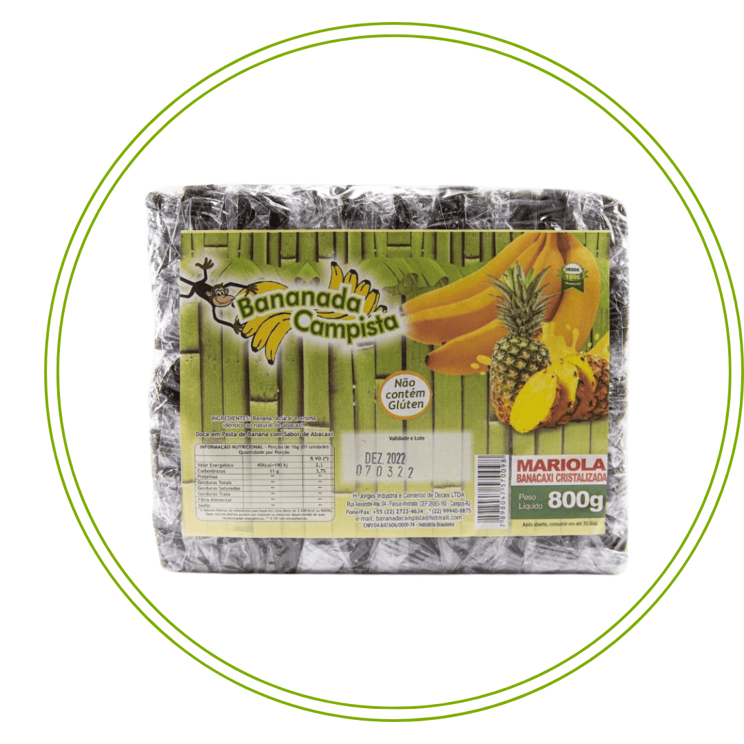Doce de Banana com sabor